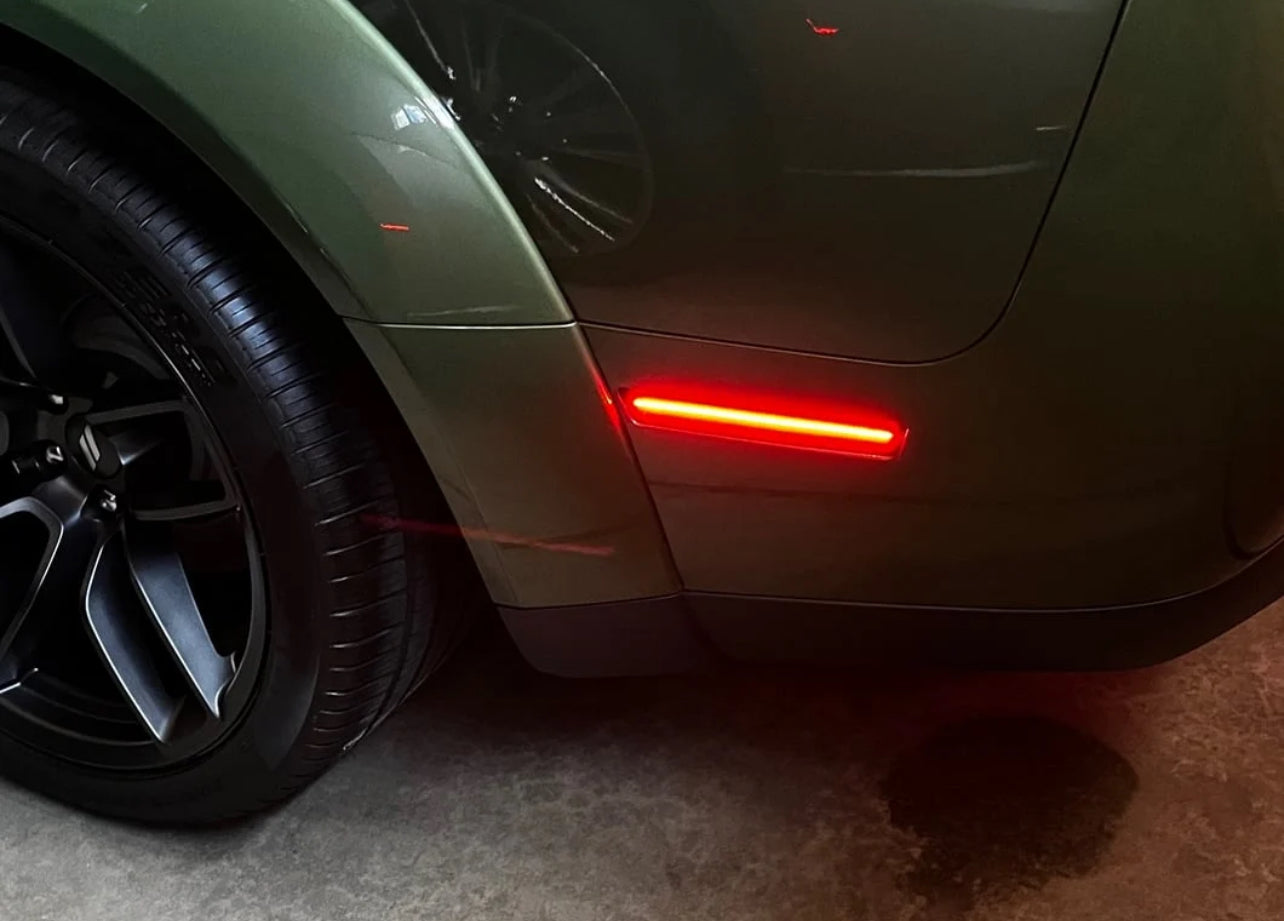 Smoked side marker lights for Widebody Challenger 18-23